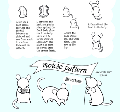 mouse plush pattern