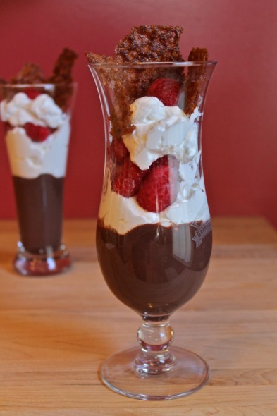 Chocolate Raspberry Parfaits With Graha